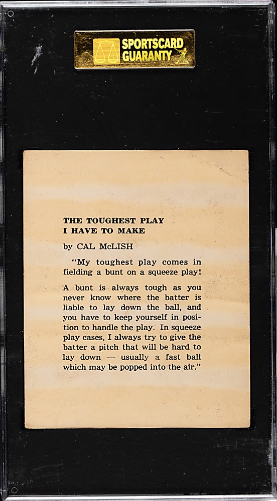 1959 Kahn's Wieners Cal McLish SGC GOOD 30