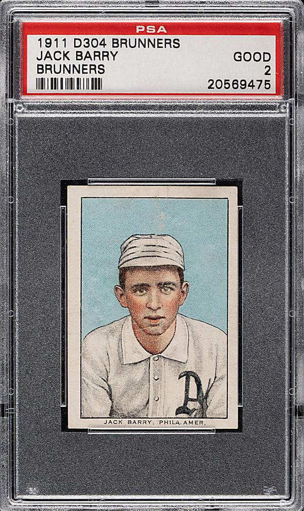1911-1914 D304 Brunners Bread Jack Barry PSA GOOD 2