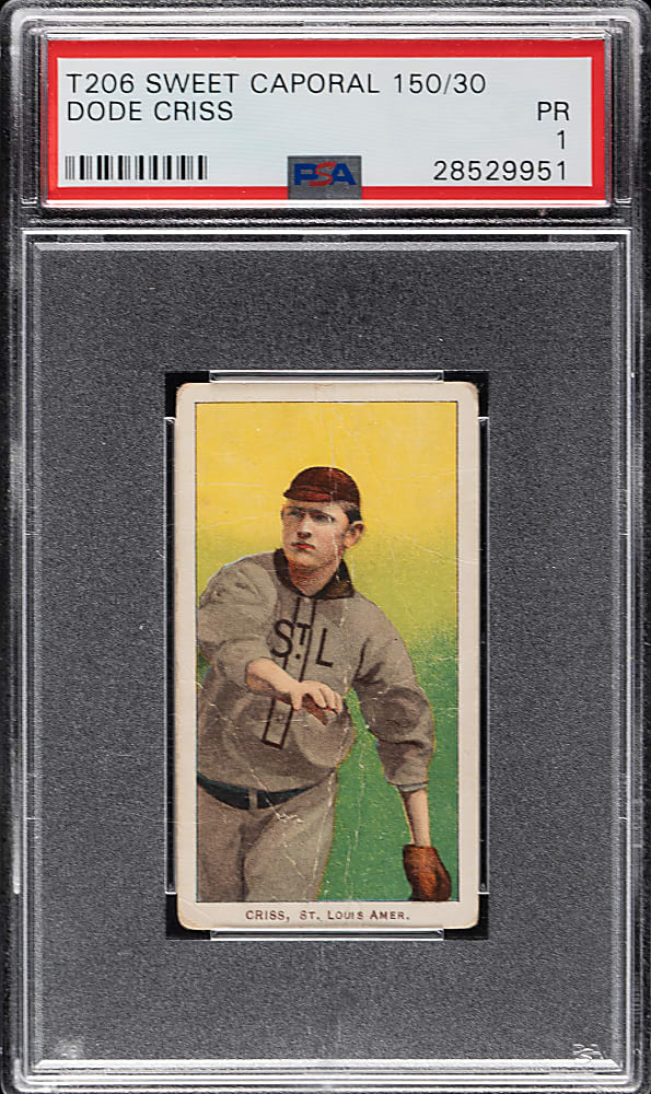 1909-1911 T206 White Border Dode Criss PSA POOR 1