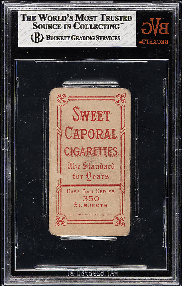 1909-1911 T206 White Border Jesse Tannehill BVG FAIR 1.5