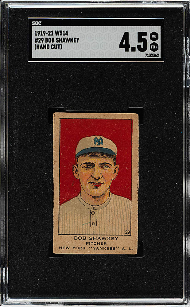 1920-1921 W514 #29 Bob Shawkey SGC VG/EX+ 4.5