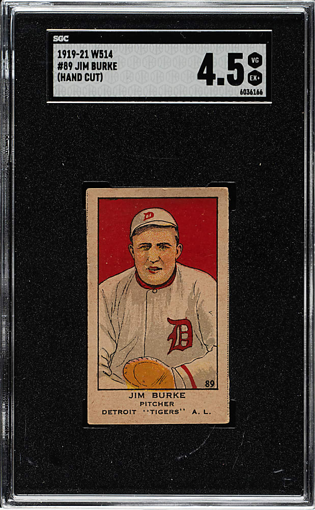 1920-1921 W514 #89 Jim Burke SGC VG/EX+ 4.5