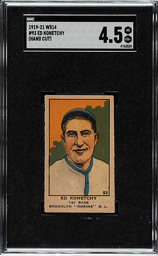 1920-1921 W514 #93 Ed Konetchy SGC VG/EX+ 4.5
