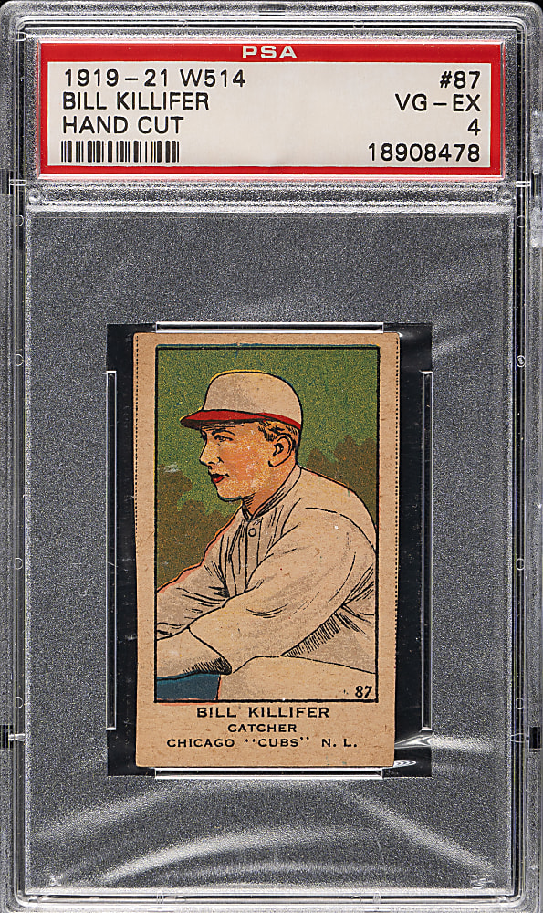 1920-1921 W514 #87 Bill Killifer PSA VG-EX 4