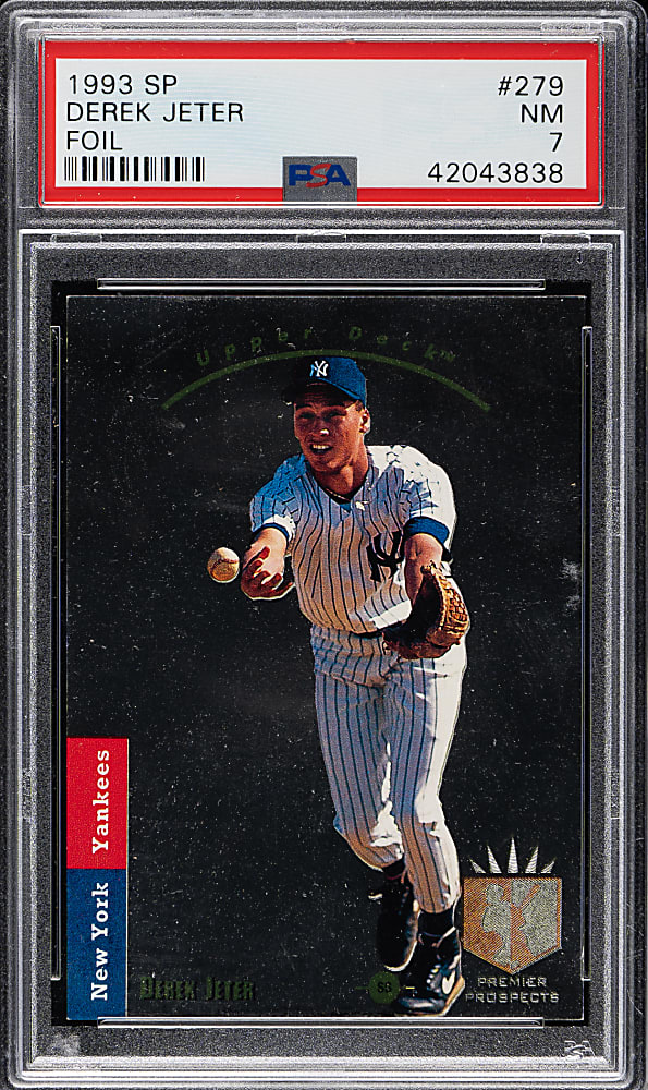 1993 Upper Deck SP Foil #279 Derek Jeter Rookie PSA NM 7