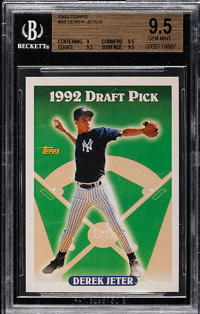 1993 Topps #98 Derek Jeter Rookie BGS GEM MINT 9.5
