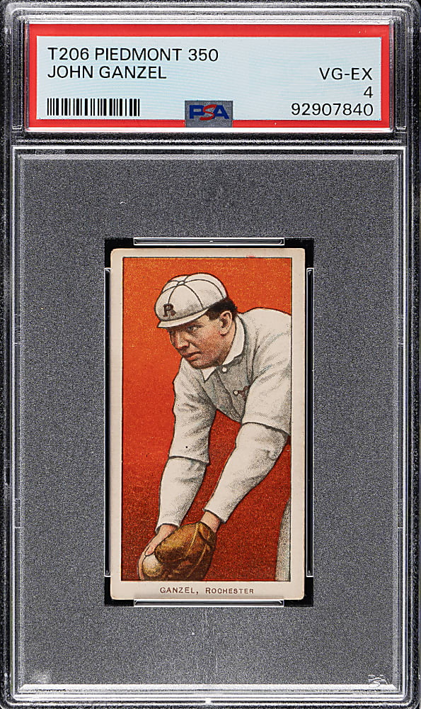 1909-1911 T206 White Border John Ganzel PSA VG-EX 4
