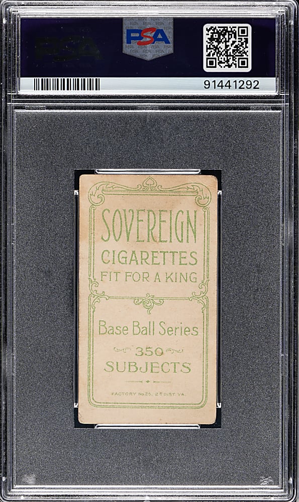 1909-1911 T206 White Border Harry McIntyre Brooklyn & Chicago PSA GOOD 2 - Sovereign 350 Back