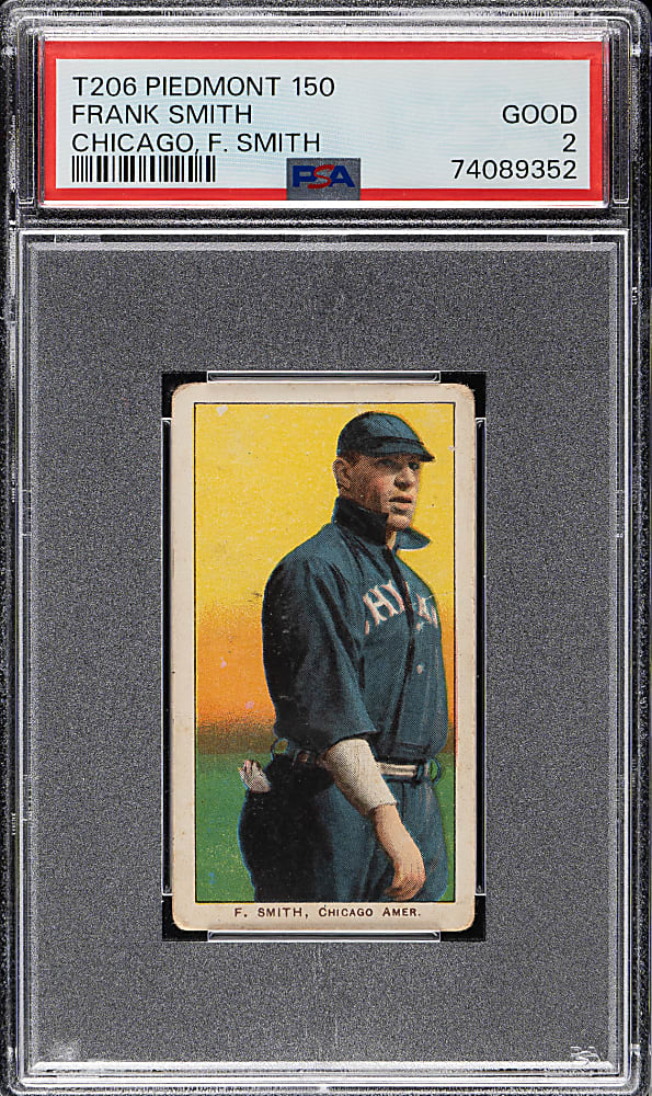 1909-1911 T206 White Border Frank Smith Chicago PSA GOOD 2