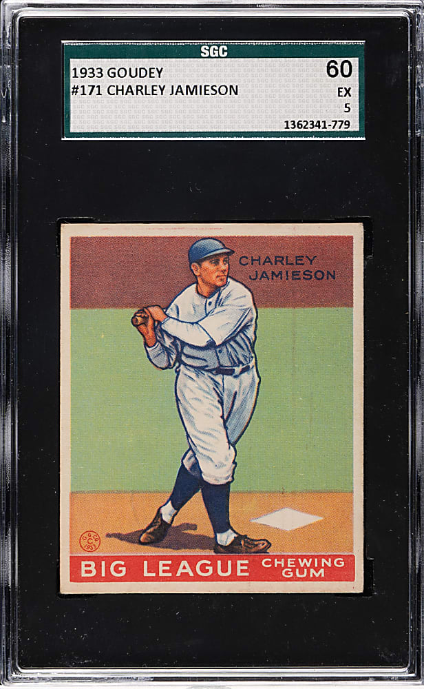 1933 R319 Goudey #171 Charley Jamieson SGC EX 60