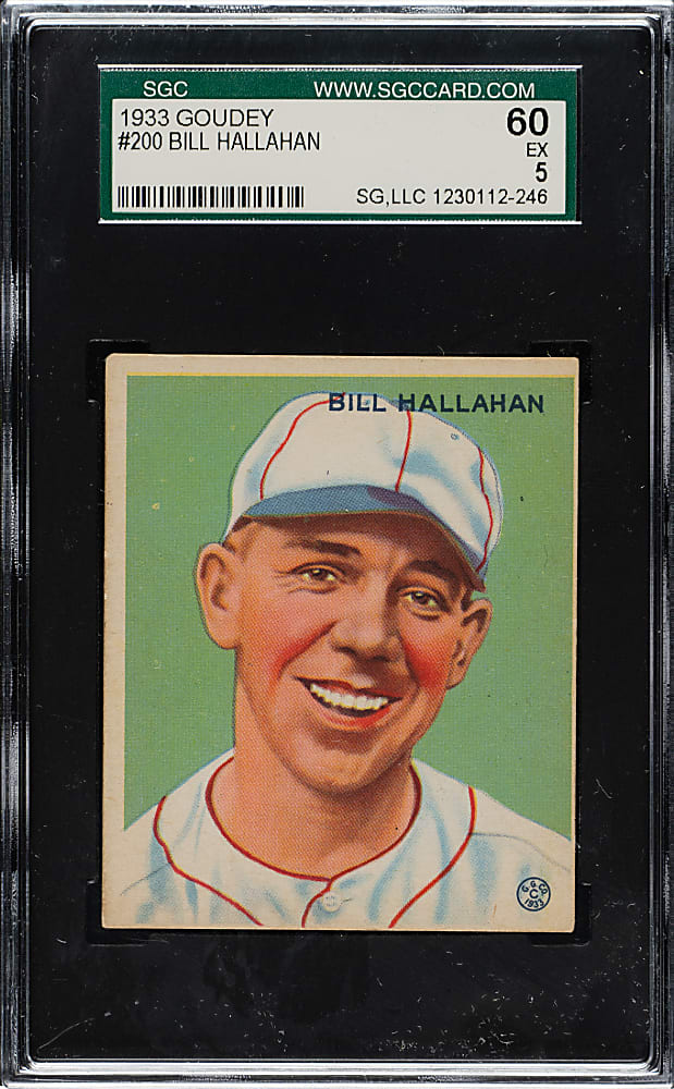 1933 R319 Goudey #200 Bill Hallahan SGC EX 60