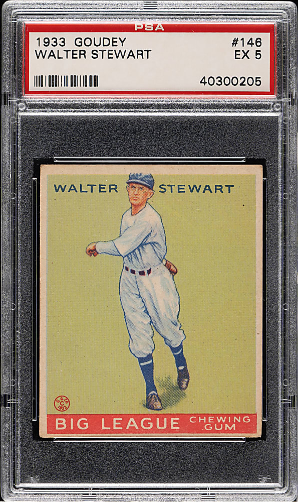1933 R319 Goudey #146 Walter Stewart PSA EX 5