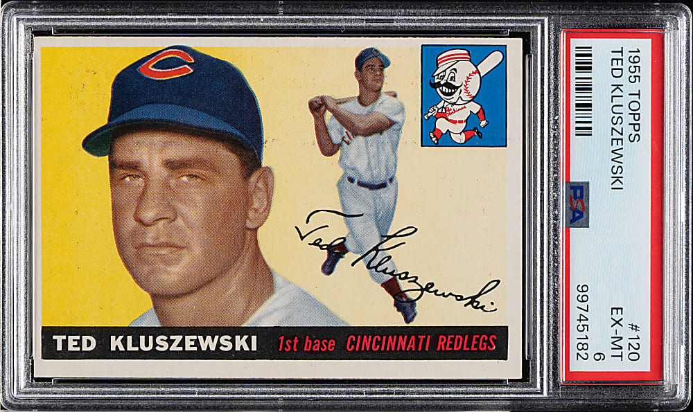 1955 Topps #120 Ted Kluszewski PSA EX-MT 6