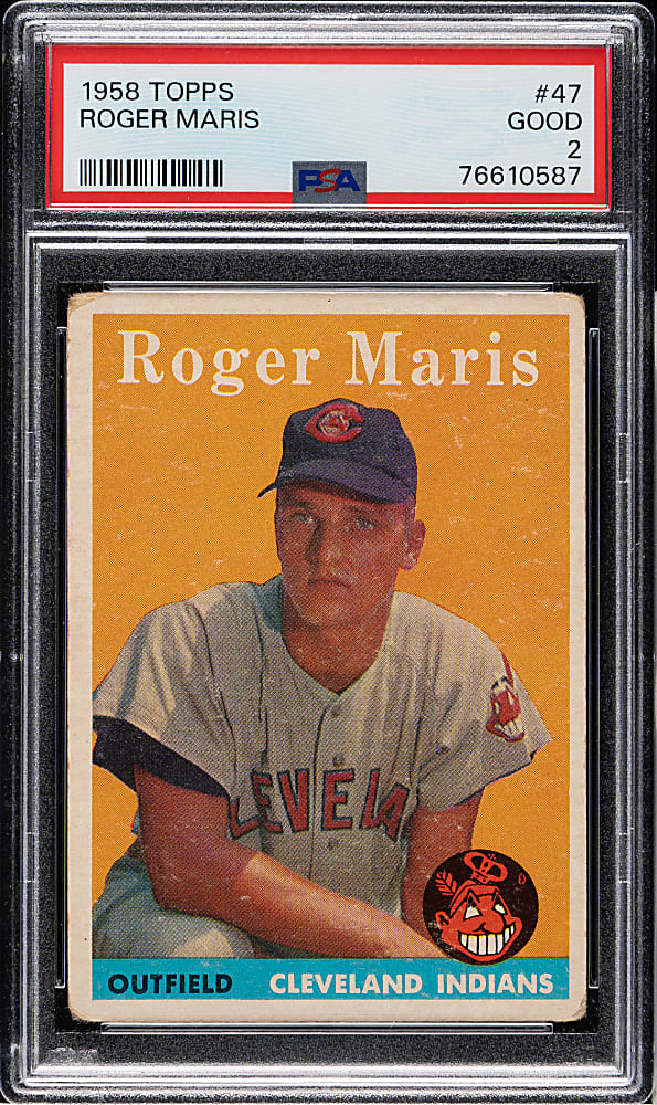 1958 Topps #47 Roger Maris Rookie PSA GOOD 2