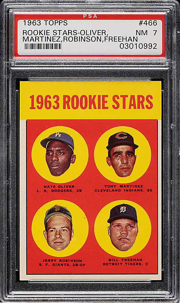 1963 Topps #466 Bill Freehan Rookie PSA NM 7