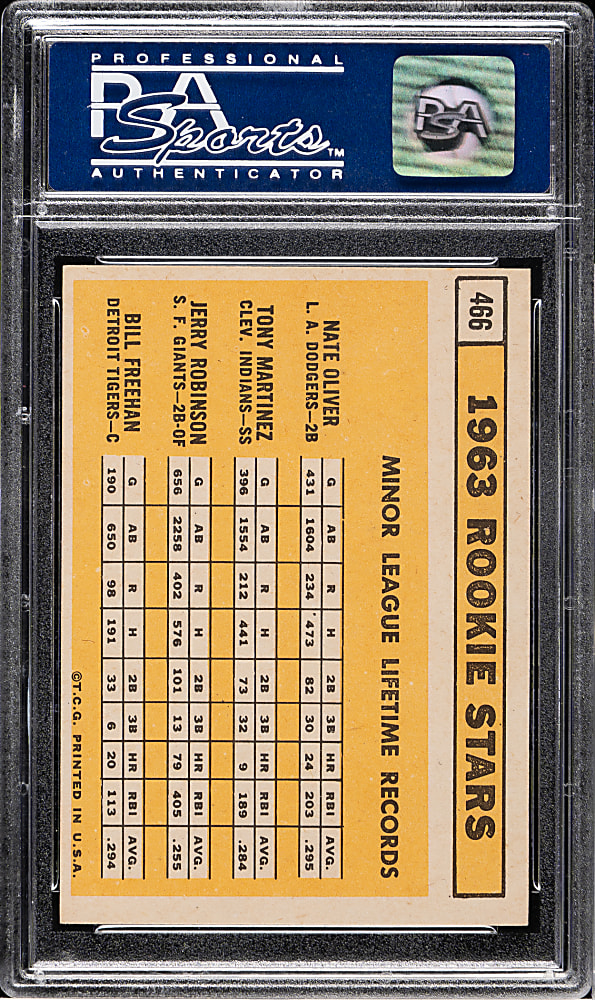 1963 Topps #466 Bill Freehan Rookie PSA NM 7
