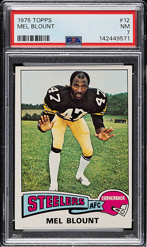 1975 Topps Football #12 Mel Blount Rookie PSA NM 7
