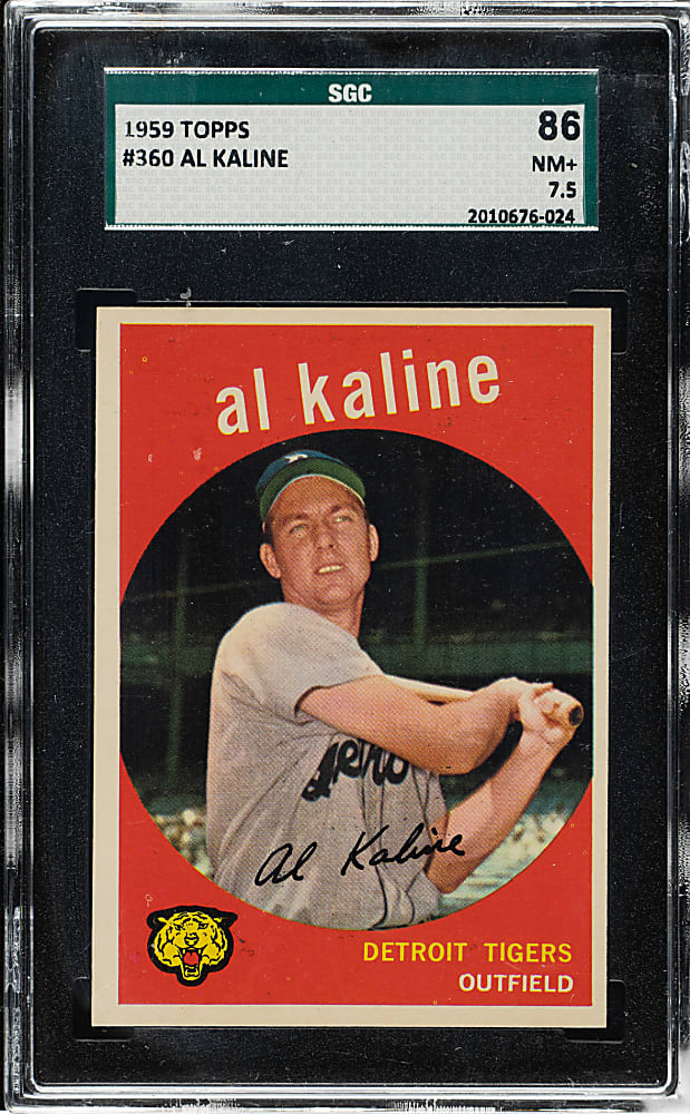 1959 Topps #360 Al Kaline SGC NM+ 86