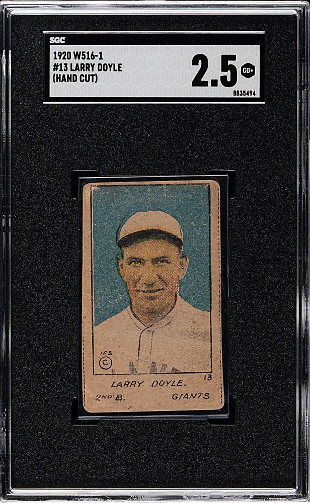 1920 W516-1 #13 Larry Doyle SGC GOOD+ 2.5