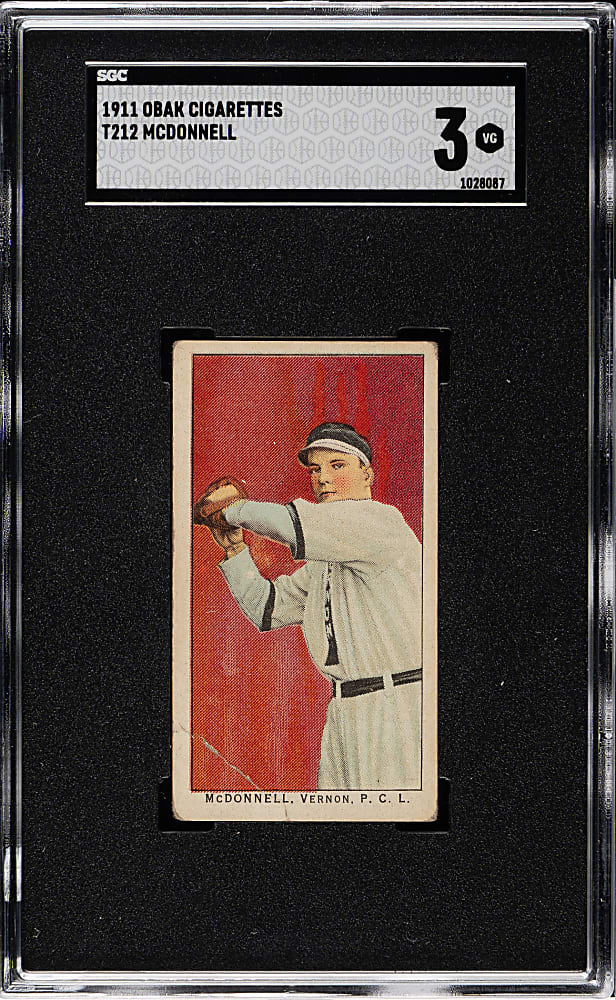 1911 T212 Obak Cigarettes Clarence McDonnell SGC VG 3