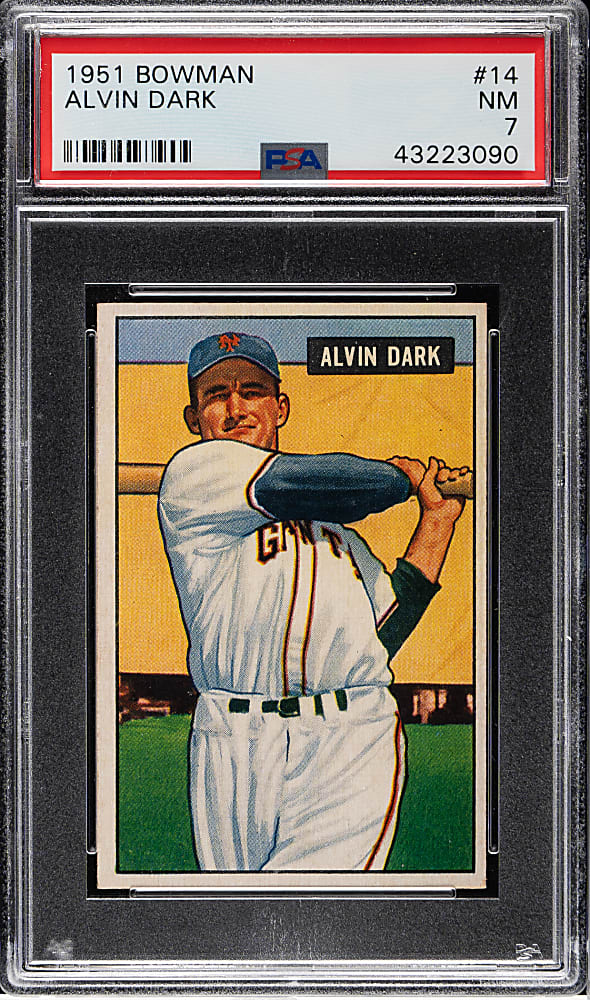 1951 Bowman #14 Alvin Dark PSA NM 7