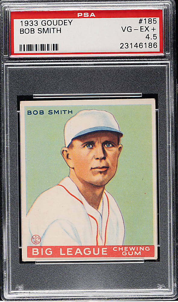 1933 R319 Goudey #185 Bob Smith PSA VG-EX+ 4.5