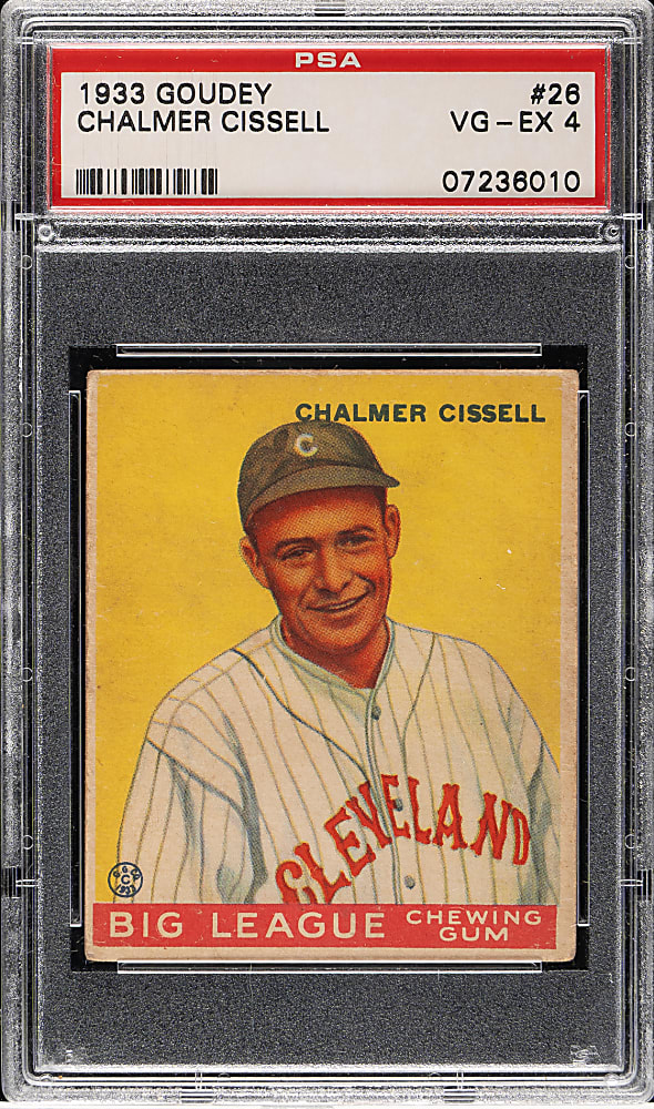1933 R319 Goudey #26 Chalmer Cissell PSA VG-EX 4