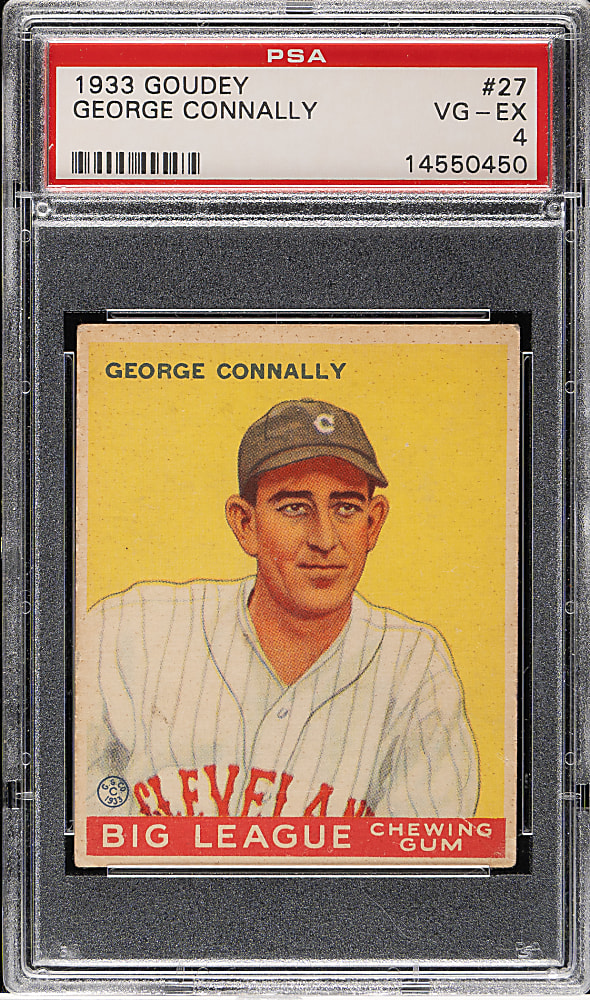 1933 R319 Goudey #27 George Connally PSA VG-EX 4
