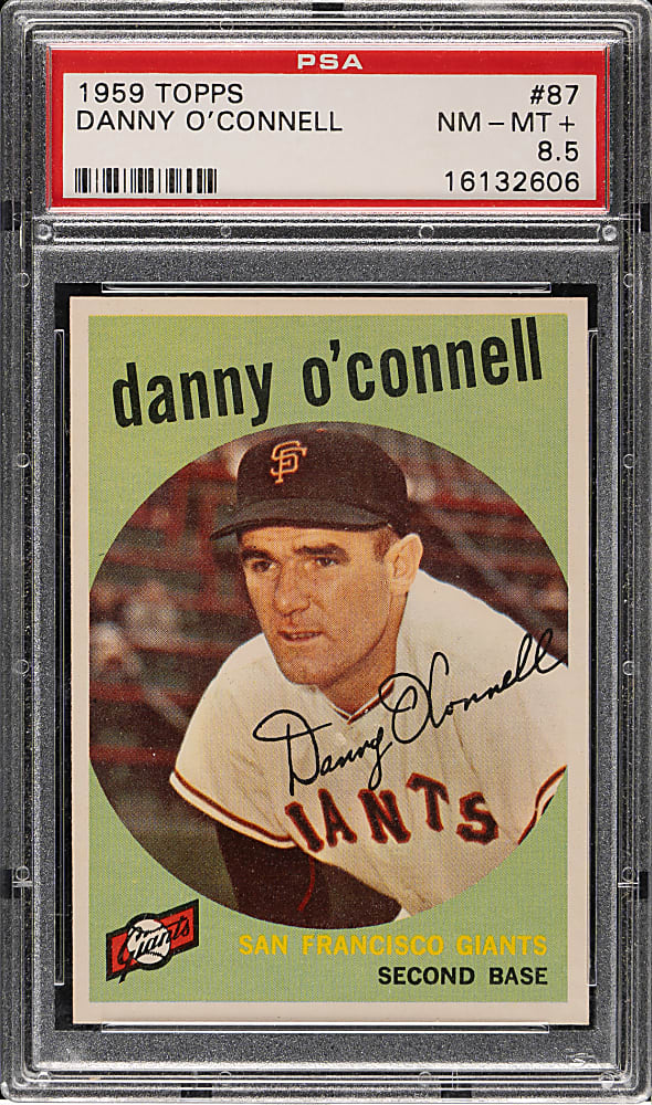1959 Topps #87 Danny O'Connell PSA NM-MT+ 8.5