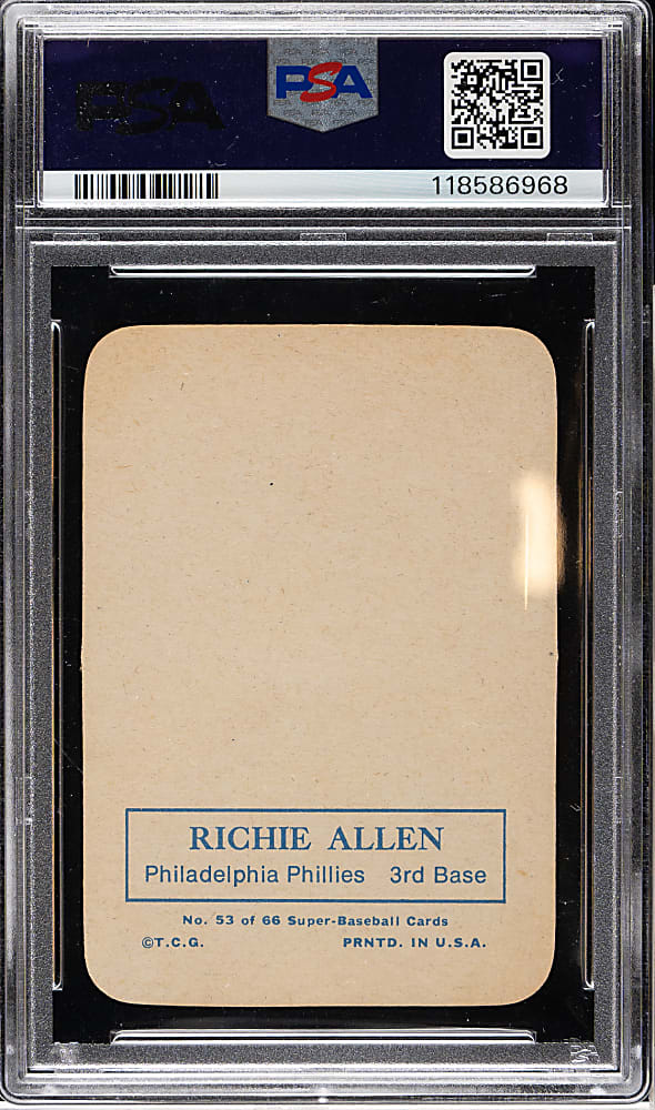 1969 Topps Super #53 Rich Allen PSA NM-MT 8