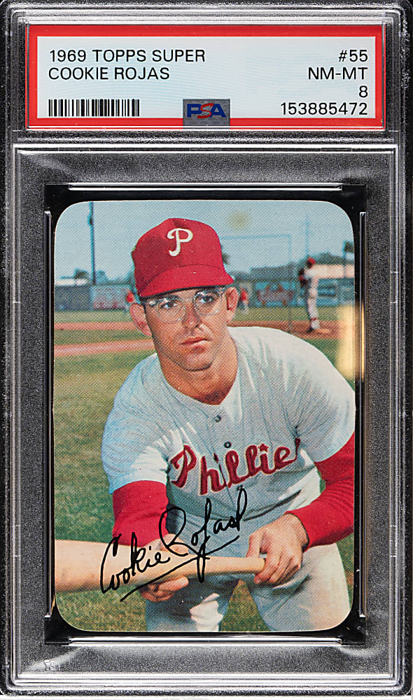 1969 Topps Super #55 Cookie Rojas PSA NM-MT 8