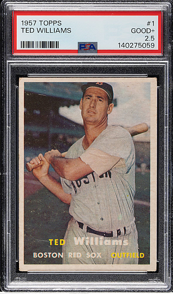 1957 Topps #1 Ted Williams PSA GOOD+ 2.5