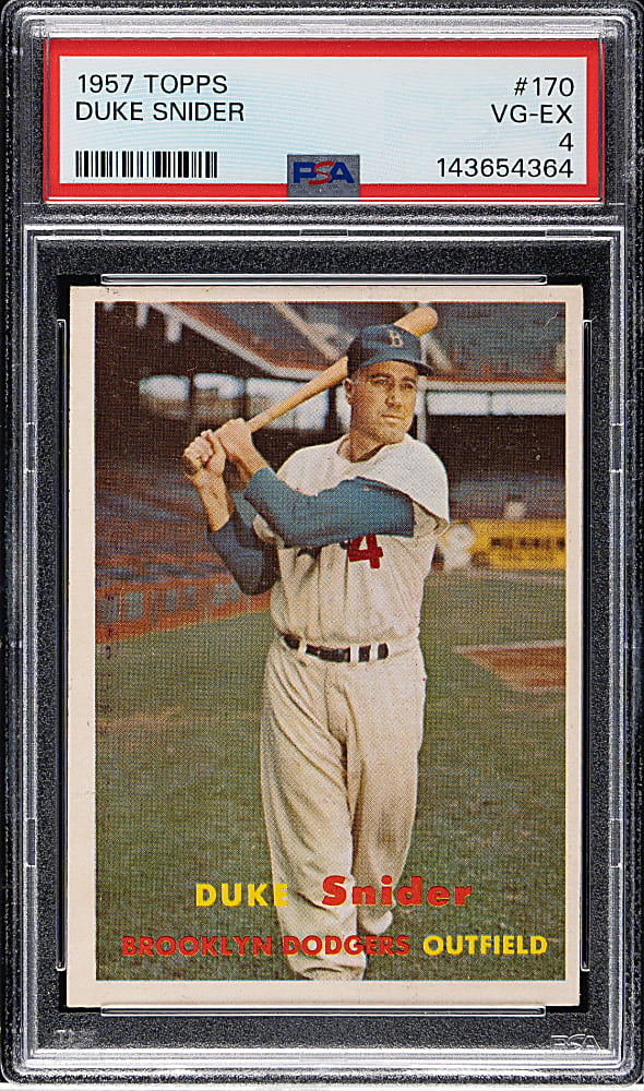1957 Topps #170 Duke Snider PSA VG-EX 4