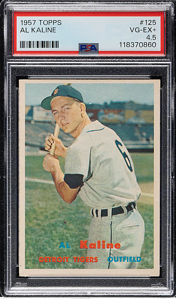 1957 Topps #125 Al Kaline PSA VG-EX+ 4.5