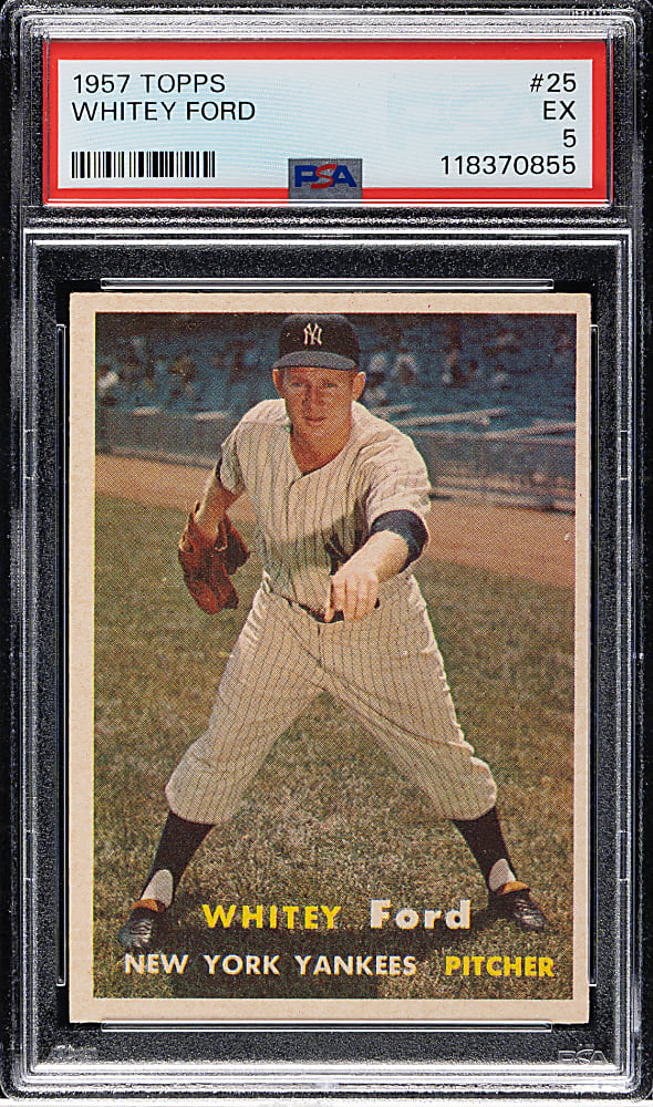 1957 Topps #25 Whitey Ford PSA EX 5