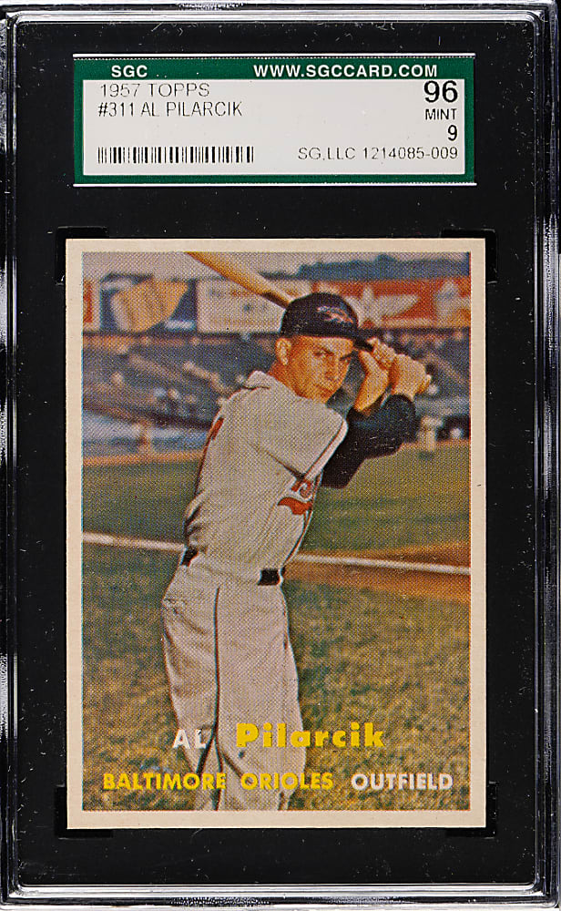 1957 Topps #311 Al Pilarcik SGC MINT 96