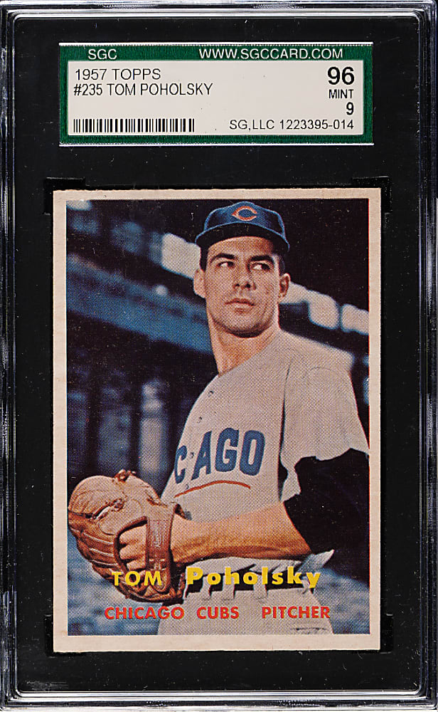 1957 Topps #235 Tom Poholsky SGC MINT 96