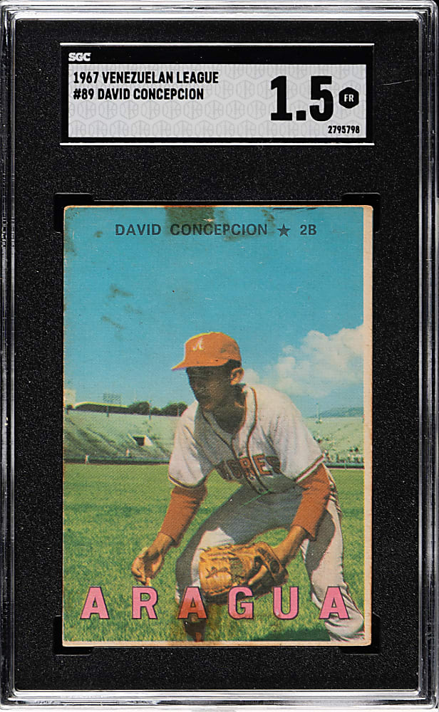 1967 Topps Venezuelan "Winter League" #89 Dave Concepcion Rookie SGC FAIR 1.5