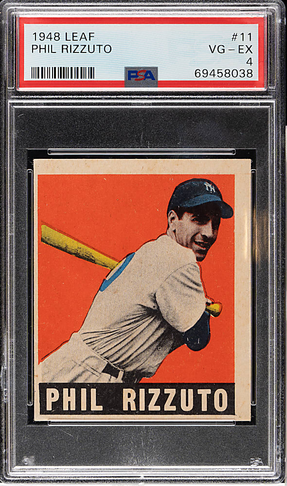 1948-1949 Leaf #11 Phil Rizzuto PSA VG-EX 4