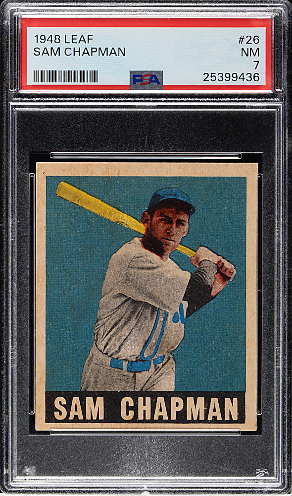 1948-1949 Leaf #26 Sam Chapman PSA NM 7