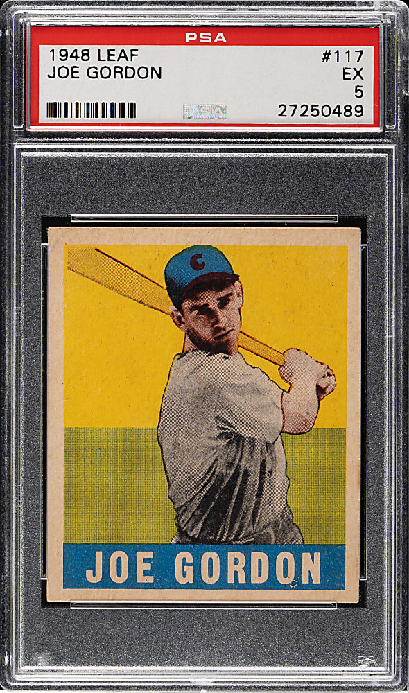 1948-1949 Leaf #117 Joe Gordon PSA EX 5