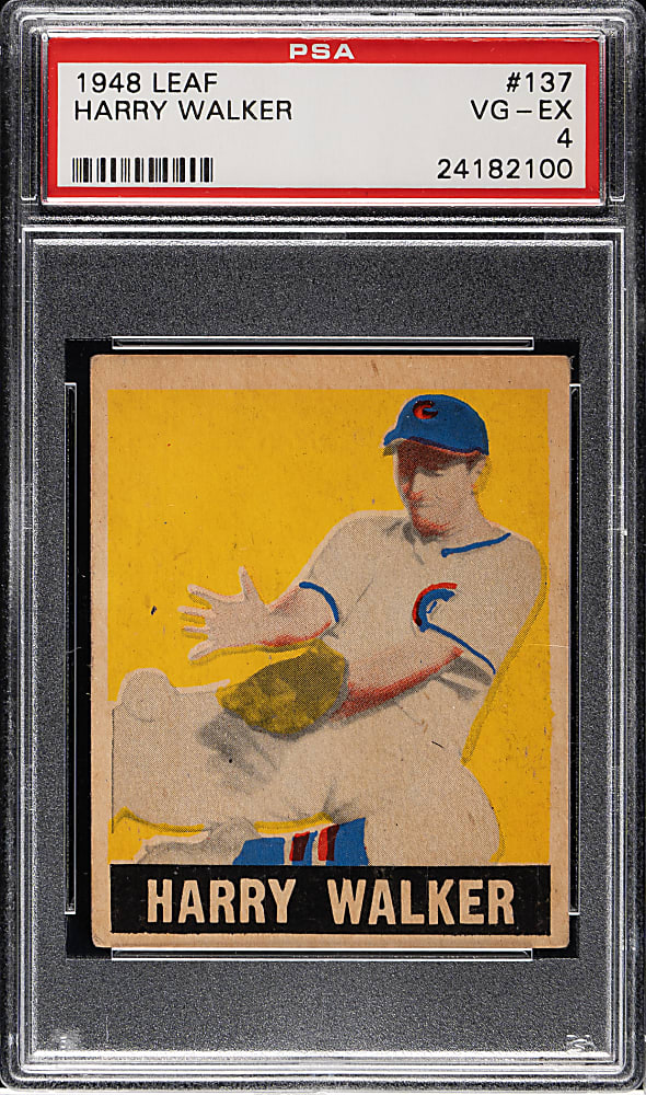 1948-1949 Leaf #137 Harry Walker Short Print PSA VG-EX 4