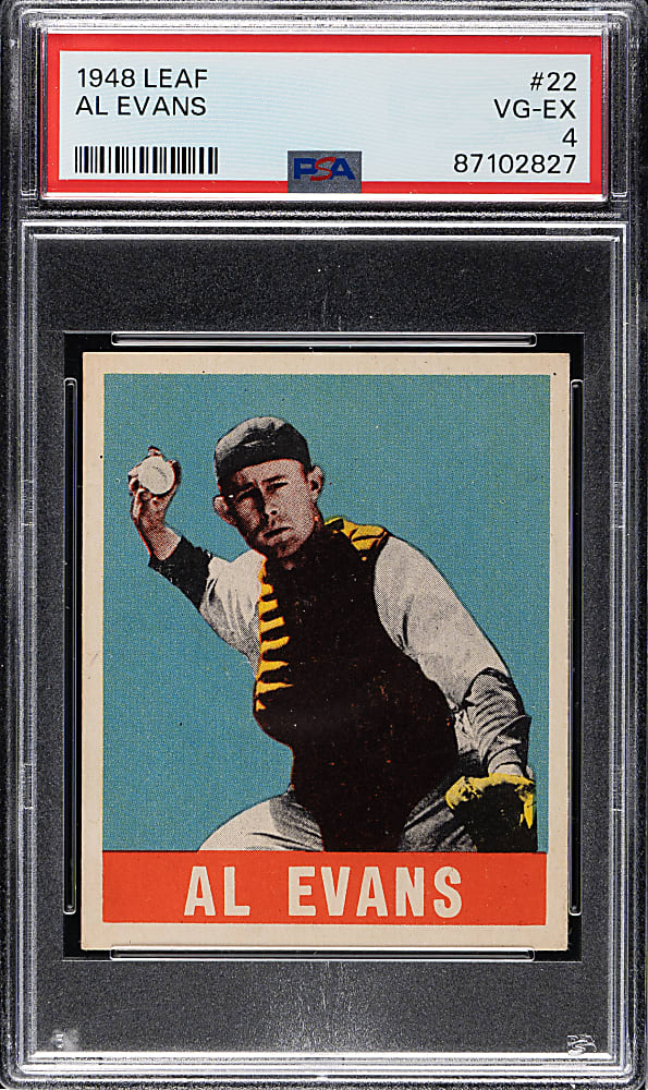 1948-1949 Leaf #22 Al Evans PSA VG-EX 4