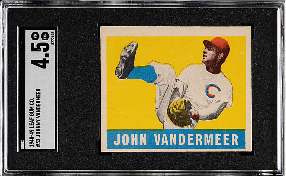 1948-1949 Leaf #53 John Vander Meer SGC VG/EX+ 4.5