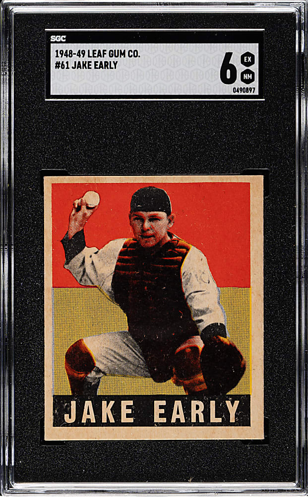 1948-1949 Leaf #61 Jake Early SGC EX/NM 6