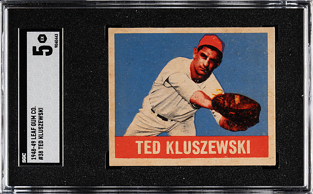 1948-1949 Leaf #38 Ted Kluszewski SGC EX 5