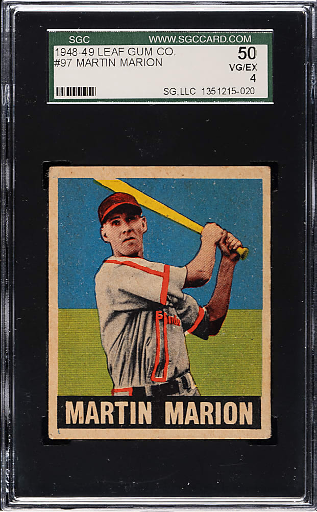 1948-1949 Leaf #97 Martin Marion SGC VG/EX 50