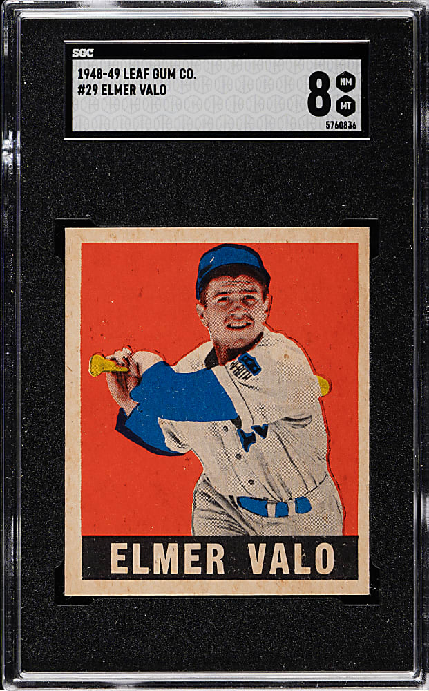 1948-1949 Leaf #29 Elmer Valo SGC NM/MT 8