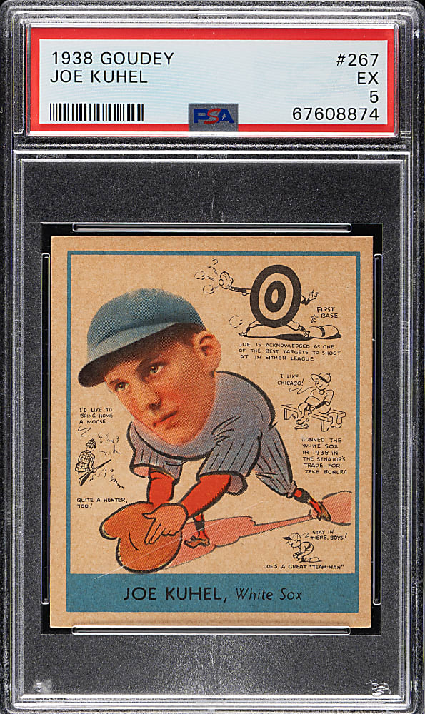 1938 R323 Goudey "Heads-Up" #267 Joe Kuhel PSA EX 5