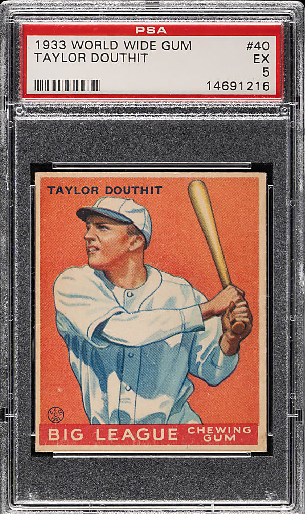 1933 V353 World Wide Gum Canadian Goudey #40 Taylor Douthit PSA EX 5